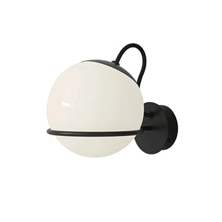 Black Modern Globe Glass and Metal LED Vanity Light Zawala Image - 7