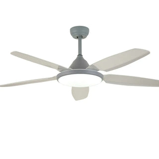 Gold Finish 5 Blade Modern Ceiling Fan with LED Light Zawala Image - 8