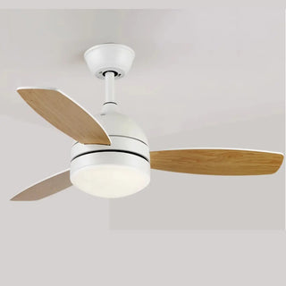Simple Modern 3-Blade LED Remote Ceiling Fan with Light Zawala Image - 7