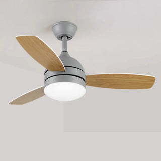 Simple Modern 3-Blade LED Remote Ceiling Fan with Light Zawala Image - 8