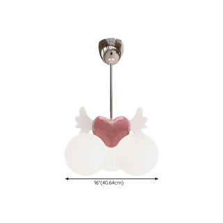 ZOWALA - Modern Heart-Shaped Globe Chandelier Zawala #size