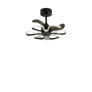 ZOWALA - Modern Metal Flower Shape Linear LED Ceiling Fan Light  Image - 13