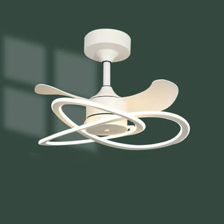 ZOWALA - Modern Metal Flower Shape Linear LED Ceiling Fan Light  Image - 4