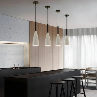 ZOWALA - Modern Macaron Colorful Cone Dining Room Pendant Light Image - 2