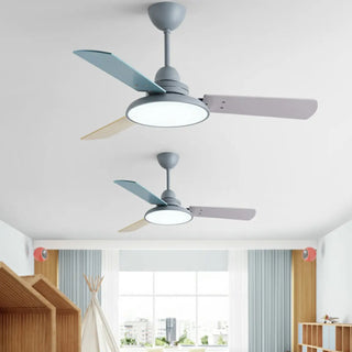 Modern Simple 3 Wood Blades Standard Ceiling Fan Light Zawala Image - 2