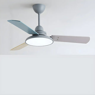 Modern Multi Color 3 Blade LED Ceiling Fan with Light Zawala Image - 6