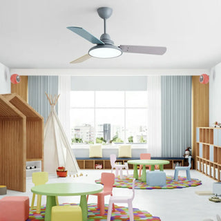 Modern Multi Color 3 Blade LED Ceiling Fan with Light Zawala Image - 3