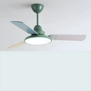 Modern Multi Color 3 Blade LED Ceiling Fan with Light Zawala Image - 8