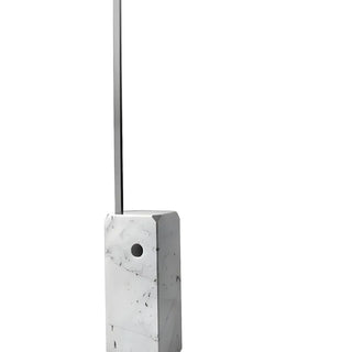Chrome Dome Modern Arc Floor Lamp with Marble Base Zawala Image - 11