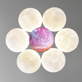 ZOWALA - Moon Purple Planet Resin Living Room Bubble Chandelier Image - 27