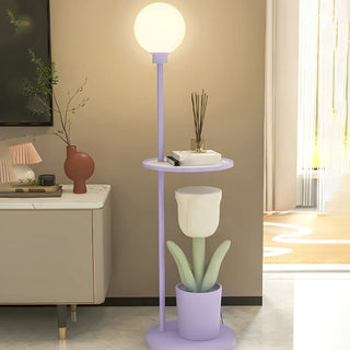 ZOWALA - Modern Resin Tulip Floor Lamp Image - 2