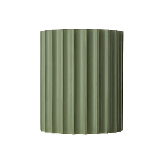Modern Ribbed Half Cylinder Up Down Wall Light Sconce Zawala Image - 10