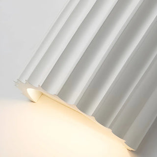 Modern Ribbed Half Cylinder Up Down Wall Light Sconce Zawala Image - 12
