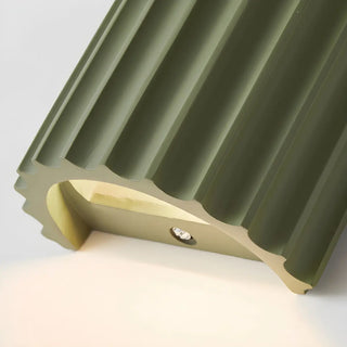 Modern Ribbed Half Cylinder Up Down Wall Light Sconce Zawala Image - 13