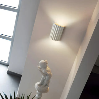 Modern Ribbed Half Cylinder Up Down Wall Light Sconce Zawala Image - 14