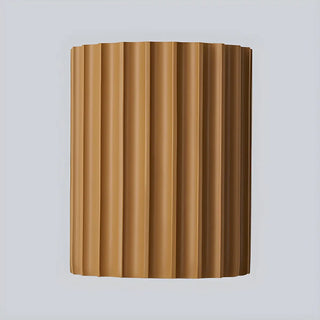 Modern Ribbed Half Cylinder Up Down Wall Light Sconce Zawala Image - 6