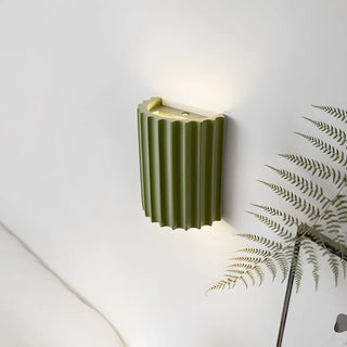 Modern Ribbed Half Cylinder Up Down Wall Light Sconce Zawala Image - 8