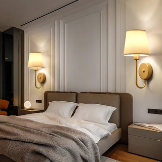 Minimalist Antler Design Cylinder Bedside Wall Sconce Zawala Image - 1