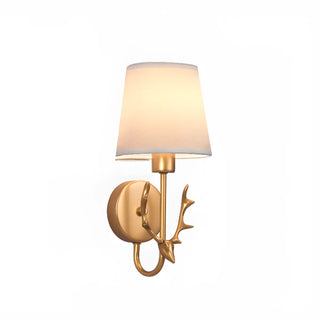 Minimalist Antler Design Cylinder Bedside Wall Sconce Zawala Image - 15