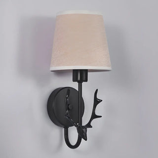 Minimalist Antler Design Cylinder Bedside Wall Sconce Zawala Image - 19