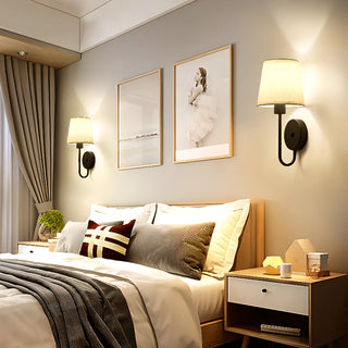 Minimalist Antler Design Cylinder Bedside Wall Sconce Zawala Image - 2