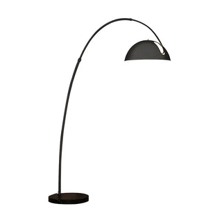 Adjustable Height Chrome Dome and Arc Floor Lamp Zawala Image - 19