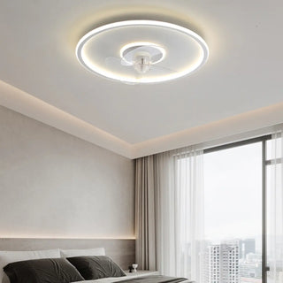 Modern Ring Remote Dimming Ceiling Fan with LED Light Zawala Image - 1