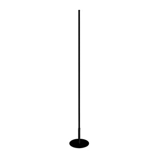Minimalist Slim Black Linear Metal LED Floor Lamp Image - 6