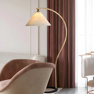 ZOWALA - Modern Solid Wood Red Floor Lamp Image - 13