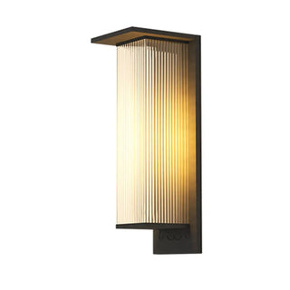 Modern Rectangular Metal LED Outdoor Wall Sconces Zawala Image - 10