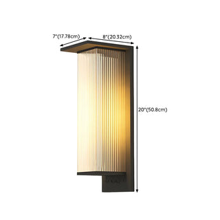 Modern Rectangular Metal LED Outdoor Wall Sconces Zawala Image - 22