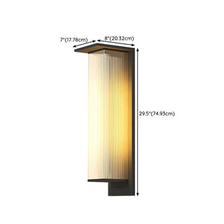 Modern Rectangular Metal LED Outdoor Wall Sconces Zawala Image - 23