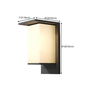 Modern Rectangular Metal LED Outdoor Wall Sconces Zawala Image - 25