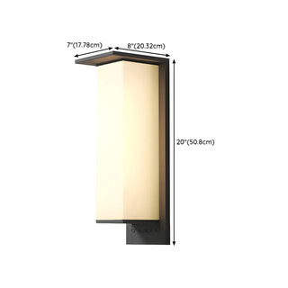 Modern Rectangular Metal LED Outdoor Wall Sconces Zawala Image - 27