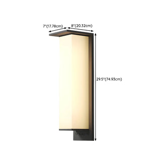 Modern Rectangular Metal LED Outdoor Wall Sconces Zawala Image - 28
