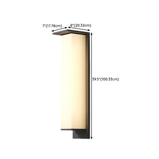 Modern Rectangular Metal LED Outdoor Wall Sconces Zawala Image - 29
