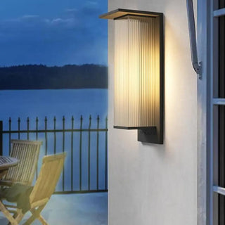 Modern Rectangular Metal LED Outdoor Wall Sconces Zawala Image - 3