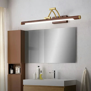 Adjustable Brown Linear Modern LED Metal Vanity Light Zowala Image - 3