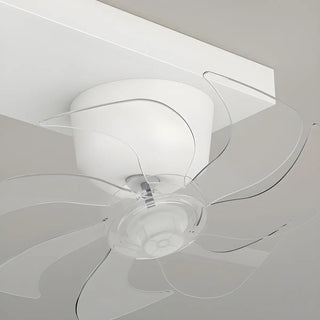 Modern Geometric Remote Control Pendant Fan with Light Zawala Image - 15