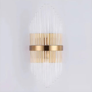 Modern Gold Tiered Crystal Bedside LED Wall Sconce Zawala Image - 3