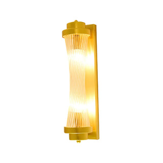 Modern Gold Tiered Crystal Bedside LED Wall Sconce Zawala Image - 9