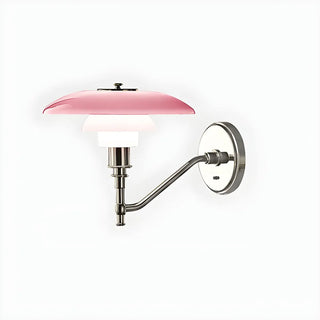 White Glass Tiered Modern LED Wall Light Fixture Zawala Image - 11