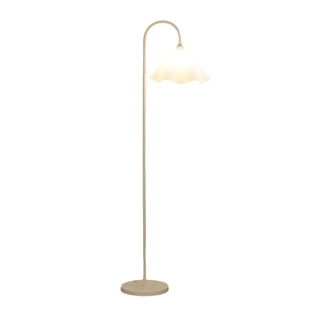Modern White Flower-Shaped Metal LED Floor Lamp Zawala Image - 9