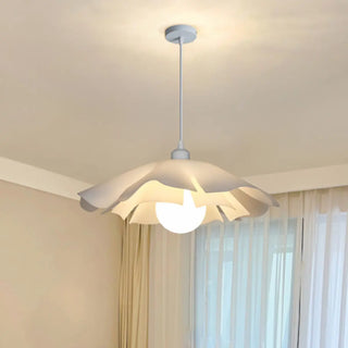 ZOWALA - Modern White Flower Metal Pendant Light for Living Room Image - 1