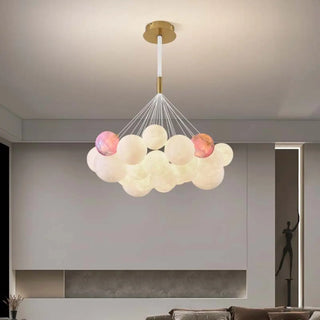 ZOWALA - Planet Living Room Adjustable Height Bubble Chandelier Image - 1