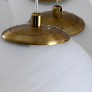 ZOWALA - White Glass Living Room Multi-Light Bubble Chandelier Image - 17