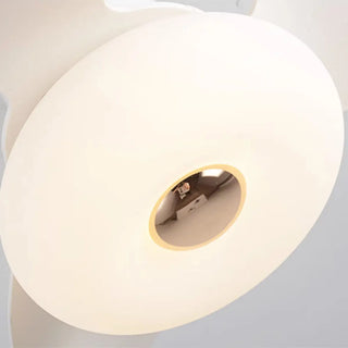 Modern Simple 3 Blade White LED Ceiling Fan with Light Zawala Image - 12