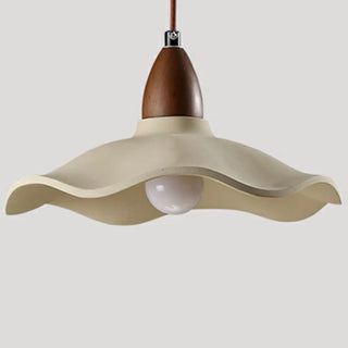 Modern Wave Concrete Grey Bedroom Pendant Lamp Light Zawala Image - 12