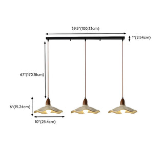 Modern Wave Concrete Grey Bedroom Pendant Lamp Light Zawala Image - 23