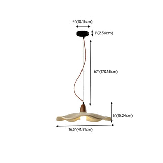 Modern Wave Concrete Grey Bedroom Pendant Lamp Light Zawala Image - 24